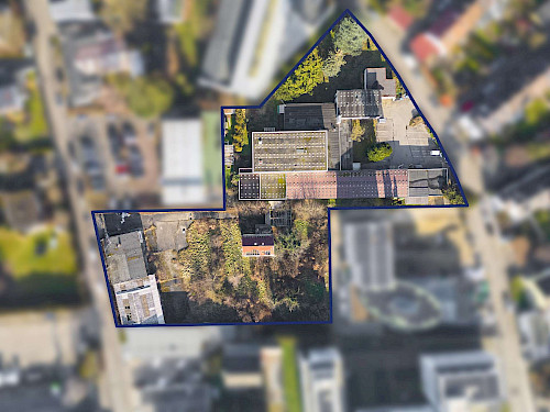 Seltenes Angebot! Baugrundstück für ca. 9.500 m² Netto-Nutzfläche mit Boardinghouse in top Lage - Bild 3069731