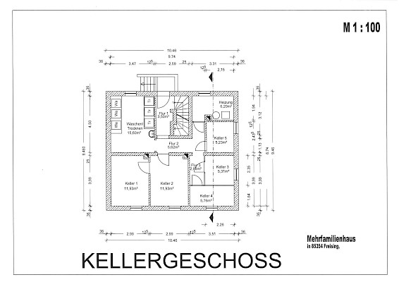Grundriss Kellergeschoss
