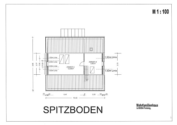 Grundriss Spitzboden