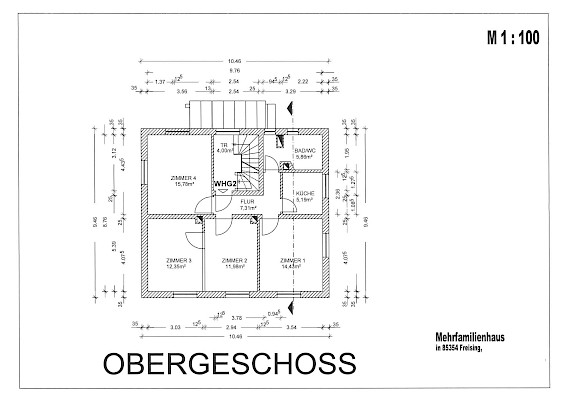 Grundriss Obergeschoss