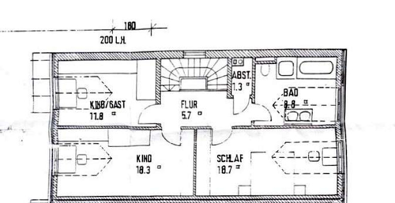 Grundriss Obergeschoss
