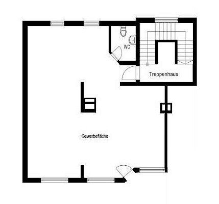 Grundriss bei Rückbau