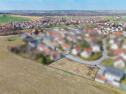 Baulücke sucht Bauherrn! Traumhaft gelegenes Grundstück für 2 Doppelhäuser mit guter Infrastruktur - Bild 5203963