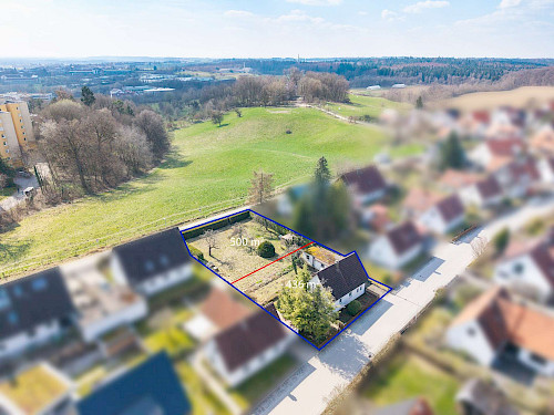 Seltene Gelegenheit! Baugrundstück für ein Einfamilienhaus mit unverbaubarem Blick nach Süden - Bild 5168950