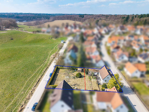 Seltene Gelegenheit! Baugrundstück für ein Einfamilienhaus mit unverbaubarem Blick nach Süden - Bild 5168950