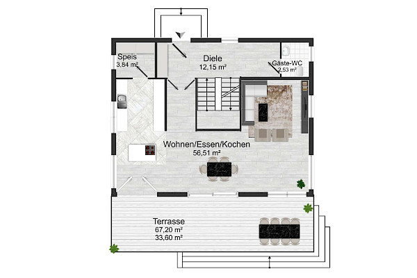 Grundriss Erdgeschoss