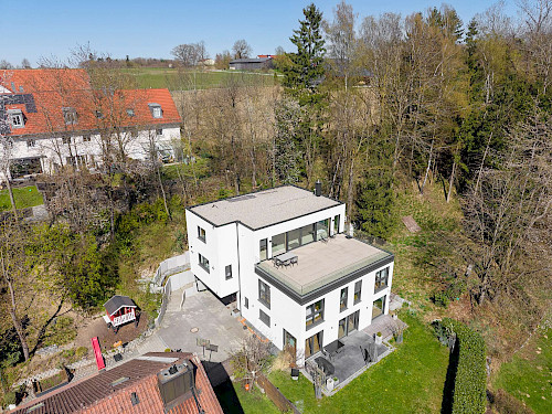 Garten oder Dachterrasse? - Beides! Exklusives ZFH mit Alpenblick vor den Toren Münchens - Bild 5235723