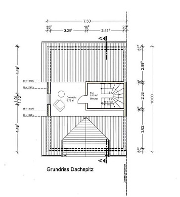 Grundriss Dachspitz
