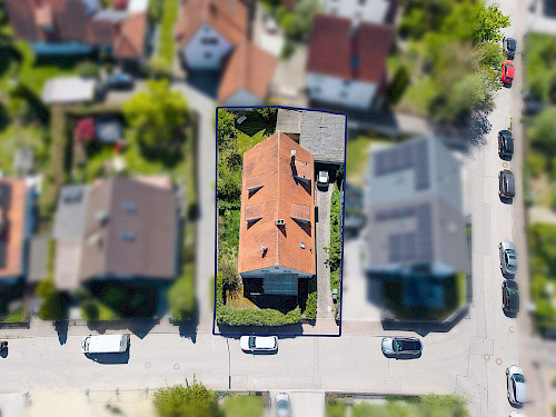 Baugrundstück mit Altbestand nähe Savoyer Au! Bebauung mit Einfamilien- oder Doppelhaus möglich - Bild 5386737