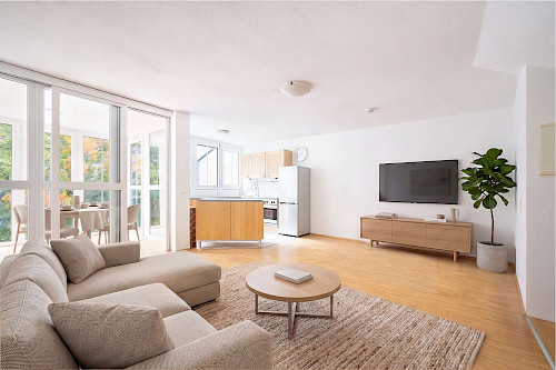 Helle Räume und Blick ins Grüne! Schön geschnittene 3-Zimmer-Wohnung mit 2 Balkonen - Bild 4445587