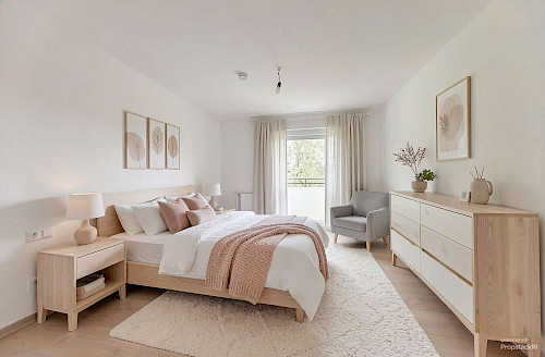 Kapitalanlage oder Selbstbezug! Schön geschnittene 2-Zimmer-Wohnung mit Süd-West-Balkon und Aussicht - Bild 6279387